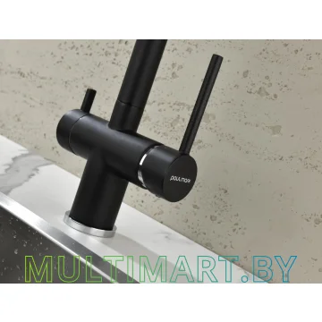 Смеситель Paulmark Serpentine Se213222-418 (черный металлик) картинка 9